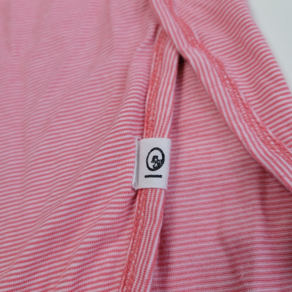 10tree Rounded Hem Striped Top - Picture 3 of 5